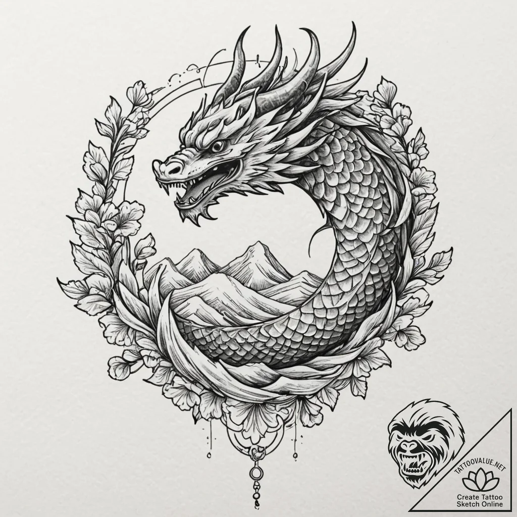 A hawk, its eyes are sharply focused on a dis... - tattoo sketch (№1752079174_0, 09.07.2025 16:39) — tattoovalue.net