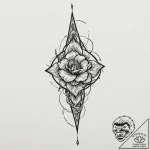 A single, loose screw, a symbol of being a bi… – tattoo sketch (№1752085305_0, 09.07.2025 18:21) — tattoovalue.net