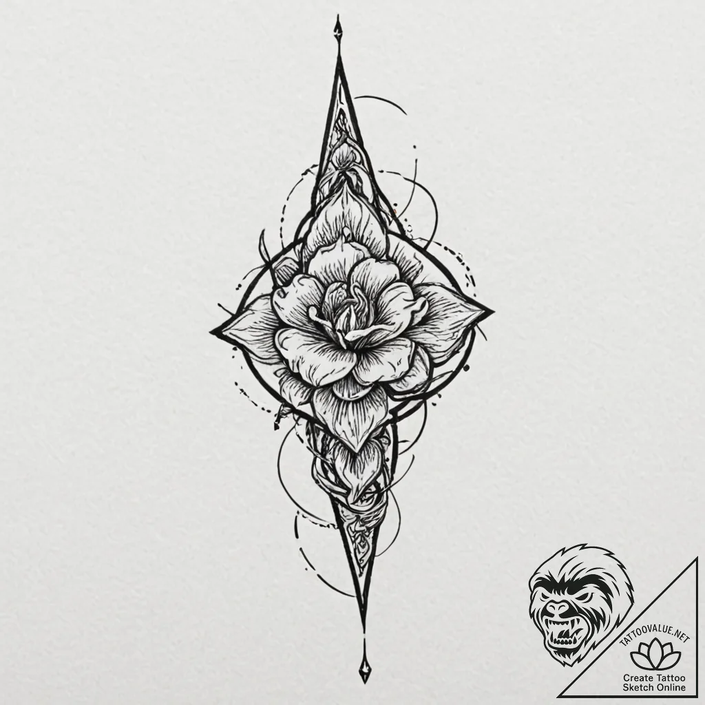 A single, loose screw, a symbol of being a bi... - tattoo sketch (№1752085305_0, 09.07.2025 18:21) — tattoovalue.net
