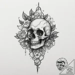 A single, perfect cherry blossom petal, float… – tattoo sketch (№1752085388_0, 09.07.2025 18:23) — tattoovalue.net