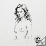 A beautiful woman, but her shadow is a graspi… – tattoo sketch (№1752087143_0, 09.07.2025 18:52) — tattoovalue.net