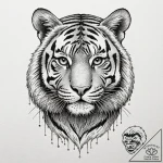 A beautiful woman with her skin patterned lik… – tattoo sketch (№1752088901_0, 09.07.2025 19:21) — tattoovalue.net