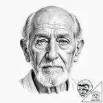 A beautiful, wise old soul, their eyes have s… – tattoo sketch (№1752090833_0, 09.07.2025 19:53) — tattoovalue.net