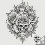 A phrase “handle with care, but she’s not fra… – tattoo sketch (№1752093652_0, 09.07.2025 20:40) — tattoovalue.net