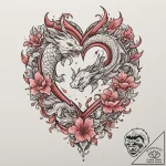 A human heart, but it’s an abstract explosion… – tattoo sketch (№1752095590_0, 09.07.2025 21:13) — tattoovalue.net