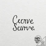 A single, powerful word “serve”, written in a… – tattoo sketch (№1752096183_0, 09.07.2025 21:23) — tattoovalue.net