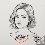 A beautiful woman’s face, with a black censor… – tattoo sketch (№1752099183_0, 09.07.2025 22:13) — tattoovalue.net