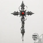 A single, rusty nail, tattoo drawing outline,… – tattoo sketch (№1752099441_0, 09.07.2025 22:17) — tattoovalue.net