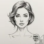 A beautiful, abstract portrait, where emotion… – tattoo sketch (№1752101926_0, 09.07.2025 22:58) — tattoovalue.net