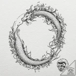 A world map, but the continents are made of d… – tattoo sketch (№1752102010_0, 09.07.2025 23:00) — tattoovalue.net