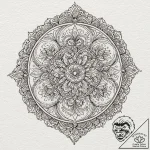 A beautiful, abstract pattern of overlapping… – tattoo sketch (№1752102094_0, 09.07.2025 23:01) — tattoovalue.net