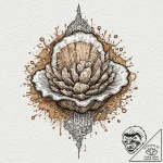 The phrase “the world is my oyster”, tattoo s… – tattoo sketch (№1752109207_0, 10.07.2025 01:00) — tattoovalue.net