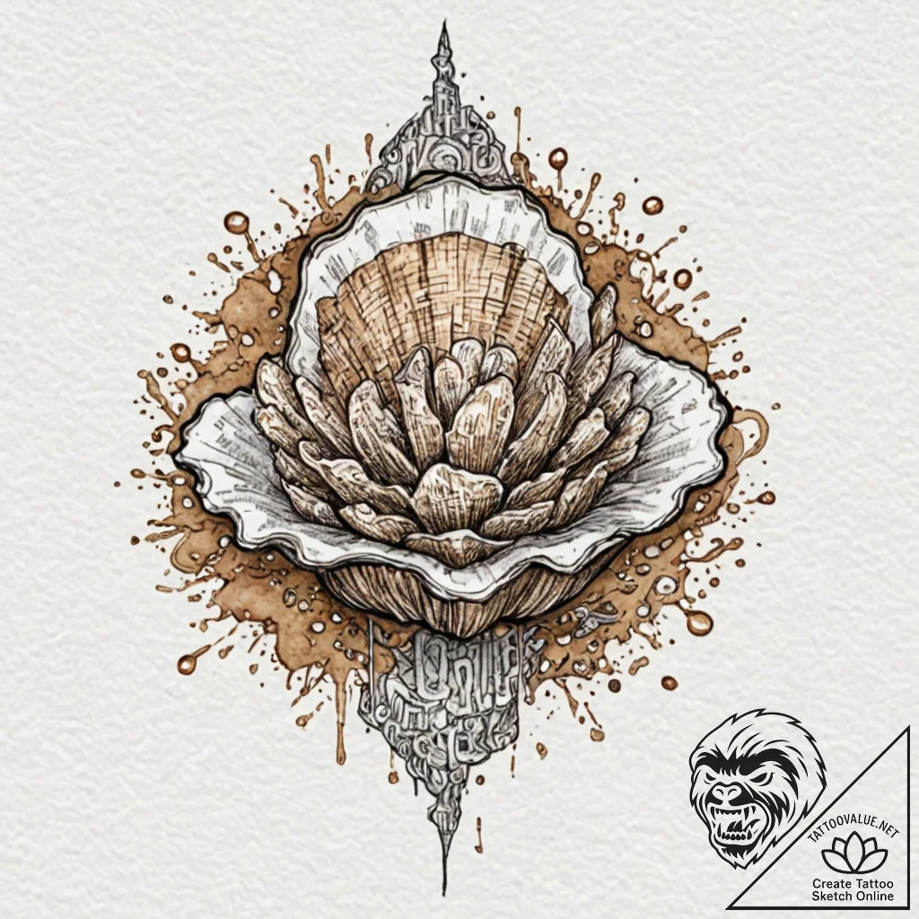 The phrase "the world is my oyster", tattoo s... - tattoo sketch (№1752109207_0, 10.07.2025 01:00) — tattoovalue.net