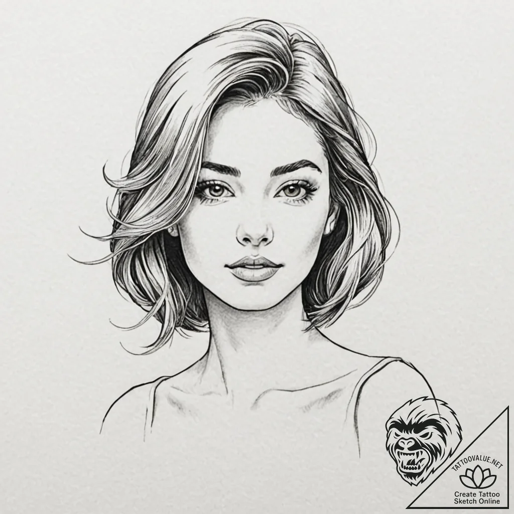 A person, whose body is a warm, welcoming hom... - tattoo sketch (№1752113380_0, 10.07.2025 02:09) — tattoovalue.net