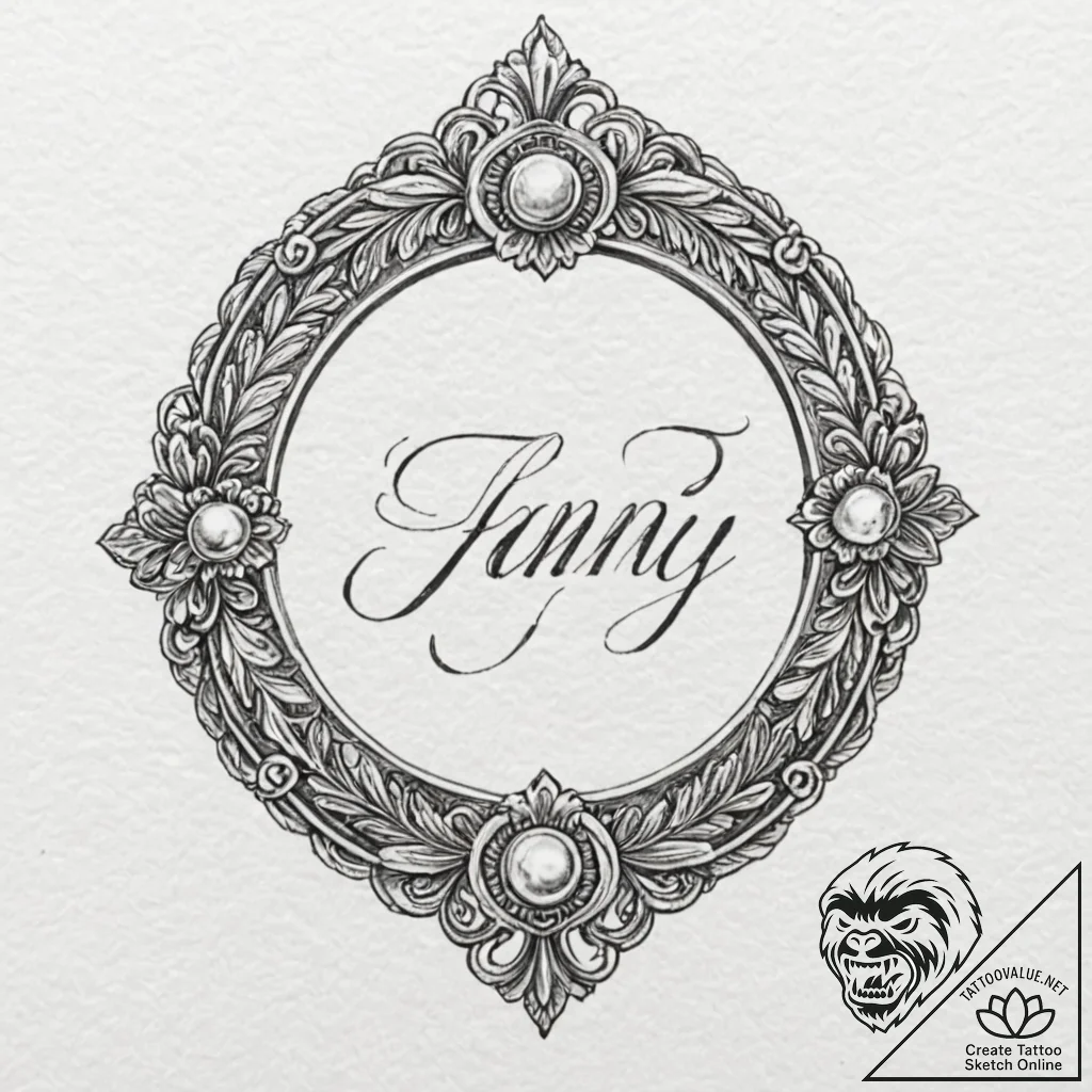A beautiful, ornate family signet ring - tattoo sketch (№1752113464_0, 10.07.2025 02:11) — tattoovalue.net