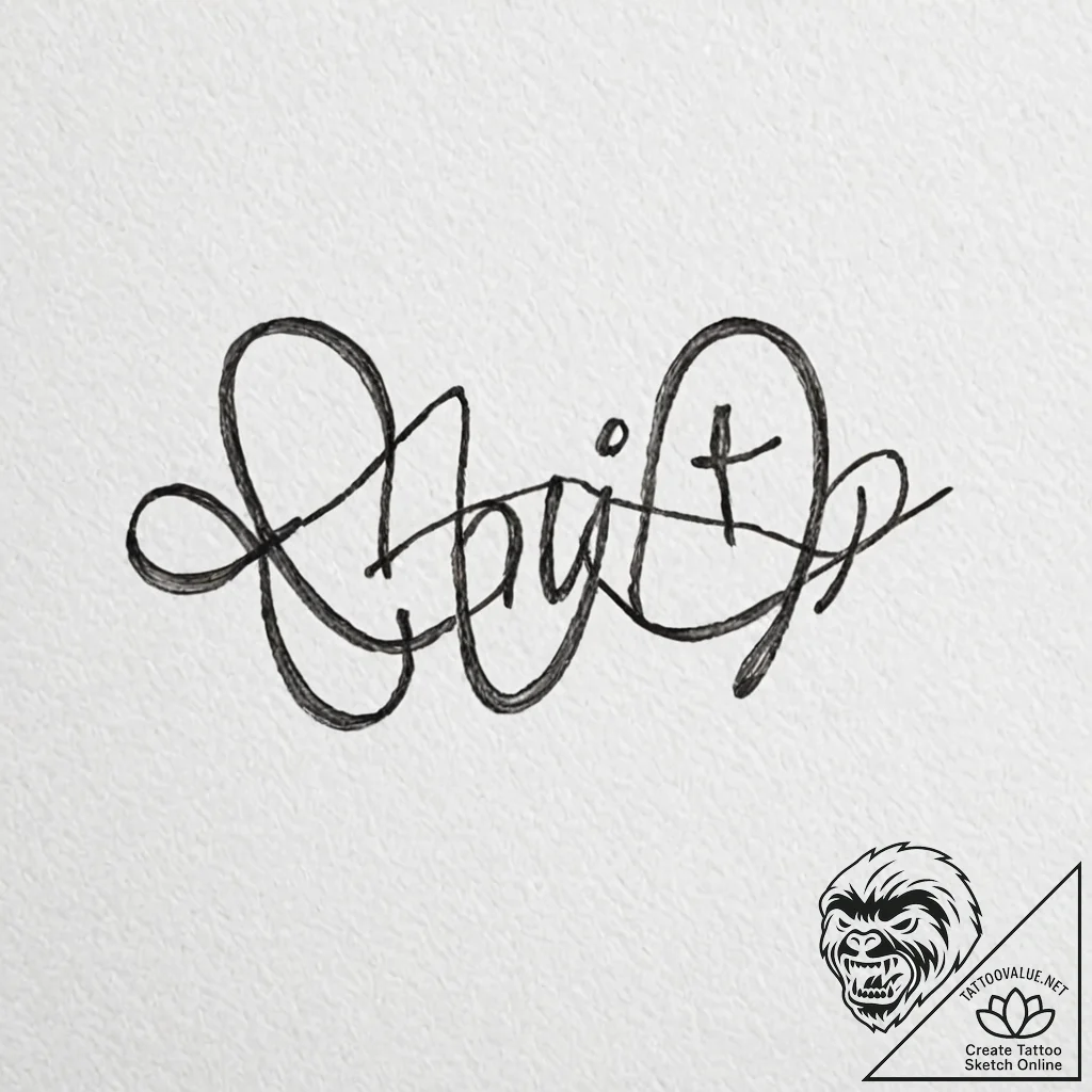 A single, powerful word "unity", with the let... - tattoo sketch (№1752113548_0, 10.07.2025 02:12) — tattoovalue.net