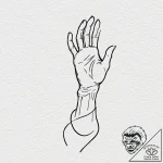 A person, whose body is a strong, supportive… – tattoo sketch (№1752113799_0, 10.07.2025 02:16) — tattoovalue.net
