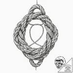 A minimalist drawing of a classic sailing kno… – tattoo sketch (№1752114302_0, 10.07.2025 02:25) — tattoovalue.net