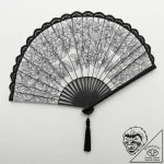 A beautiful, ornate hand fan, made of black l… – tattoo sketch (№1752115142_0, 10.07.2025 02:39) — tattoovalue.net