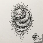 A simple drawing of a torn and patched-up pie… – tattoo sketch (№1752118300_0, 10.07.2025 03:31) — tattoovalue.net