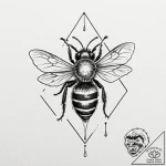 A phrase “honey-tongued and sharp-witted” – tattoo sketch (№1752118777_0, 10.07.2025 03:39) — tattoovalue.net