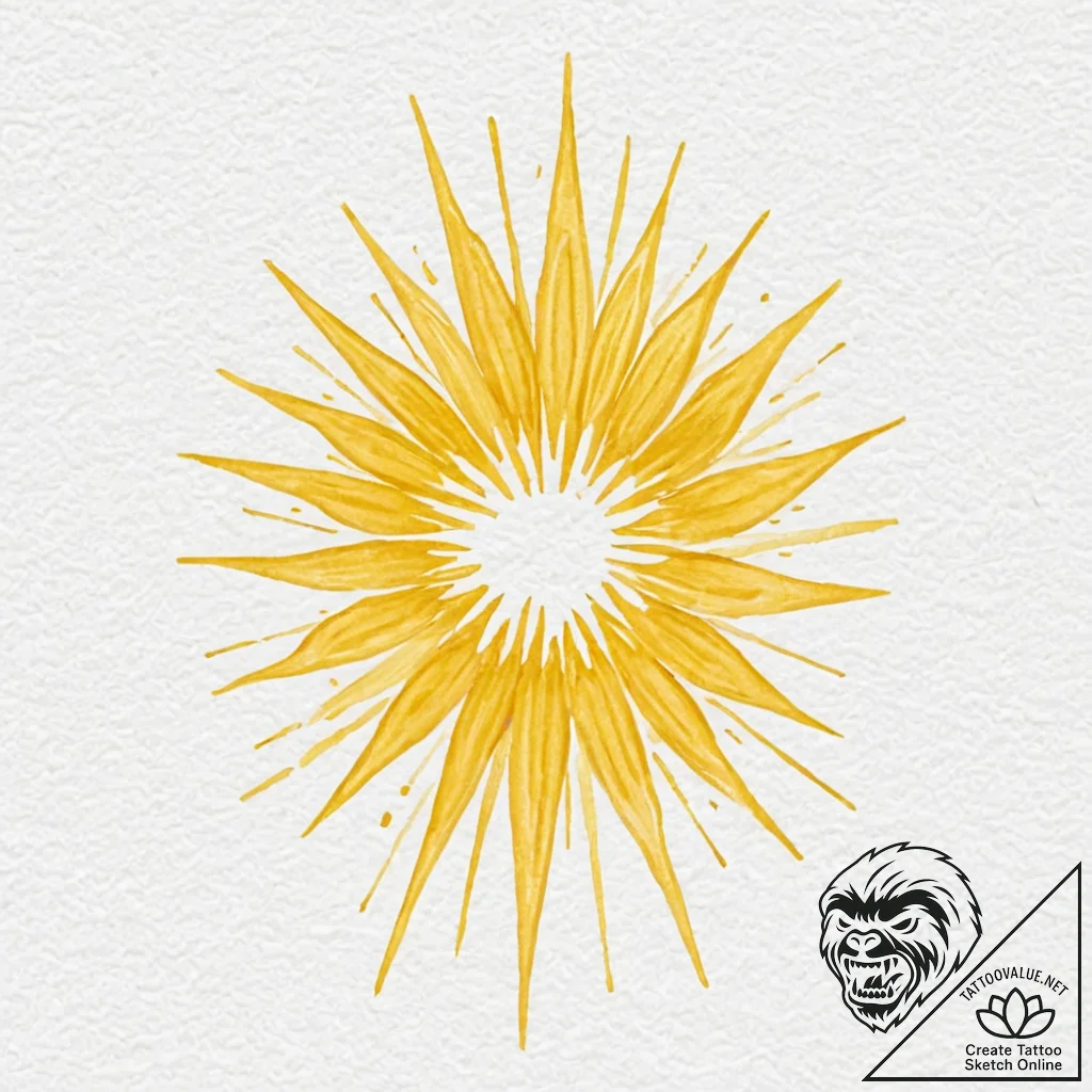 A beautiful, abstract representation of an em... - tattoo sketch (№1752120030_0, 10.07.2025 04:00) — tattoovalue.net