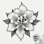 A beautiful but deadly poisonous flower, like… – tattoo sketch (№1752121784_0, 10.07.2025 04:29) — tattoovalue.net