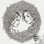 A person, listening with deep empathy to anot… – tattoo sketch (№1752121866_0, 10.07.2025 04:31) — tattoovalue.net