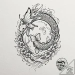 A girl whose body is covered in the patterns… – tattoo sketch (№1752123385_0, 10.07.2025 04:56) — tattoovalue.net