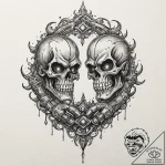 A pair of brass knuckles, but they are ornate… – tattoo sketch (№1752123806_0, 10.07.2025 05:03) — tattoovalue.net