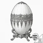 A beautiful, detailed drawing of a faberge eg… – tattoo sketch (№1752125477_0, 10.07.2025 05:31) — tattoovalue.net