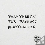 The phrase “paycheck to paycheck” in a simple… – tattoo sketch (№1752128416_0, 10.07.2025 06:20) — tattoovalue.net