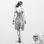 A person, standing up for someone who cannot… – tattoo sketch (№1752132285_0, 10.07.2025 07:24) — tattoovalue.net