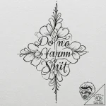 A quote “do no harm, but take no shit”, tatto… – tattoo sketch (№1752134663_0, 10.07.2025 08:04) — tattoovalue.net