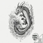 A person, helping another person climb up a s… – tattoo sketch (№1752137823_0, 10.07.2025 08:57) — tattoovalue.net