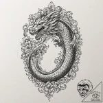 A beautiful, ornate scimitar, its curve is el… – tattoo sketch (№1752141201_0, 10.07.2025 09:53) — tattoovalue.net
