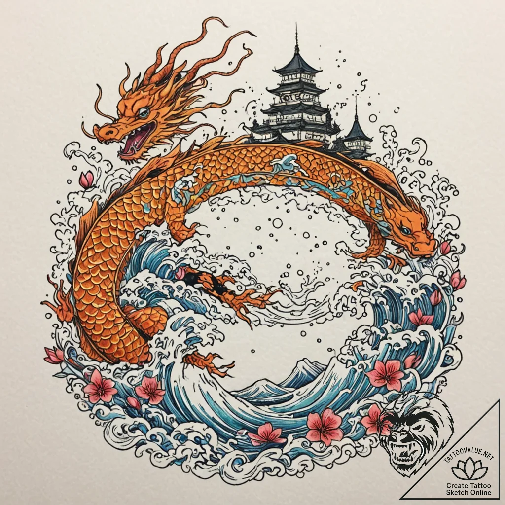 A beautiful, detailed drawing of a family cas... - tattoo sketch (№1752142033_0, 10.07.2025 10:07) — tattoovalue.net