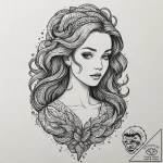 A quote “she has the soul of a siren”, tattoo… – tattoo sketch (№1752143202_0, 10.07.2025 10:26) — tattoovalue.net