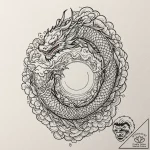 A beautiful, ornate family heirloom, like a p… – tattoo sketch (№1752143535_0, 10.07.2025 10:32) — tattoovalue.net