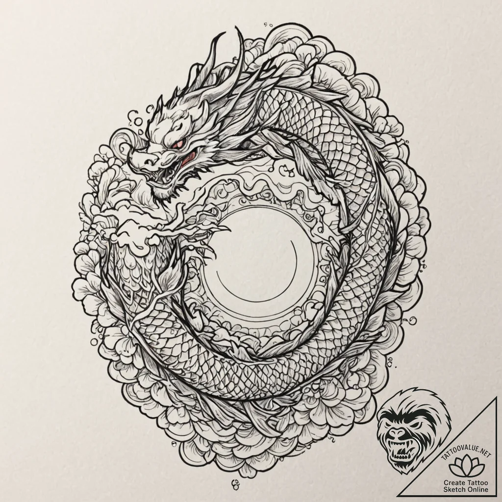 A beautiful, ornate family heirloom, like a p... - tattoo sketch (№1752143535_0, 10.07.2025 10:32) — tattoovalue.net