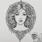A person, sacrificing their own desires for t… – tattoo sketch (№1752148700_0, 10.07.2025 11:58) — tattoovalue.net
