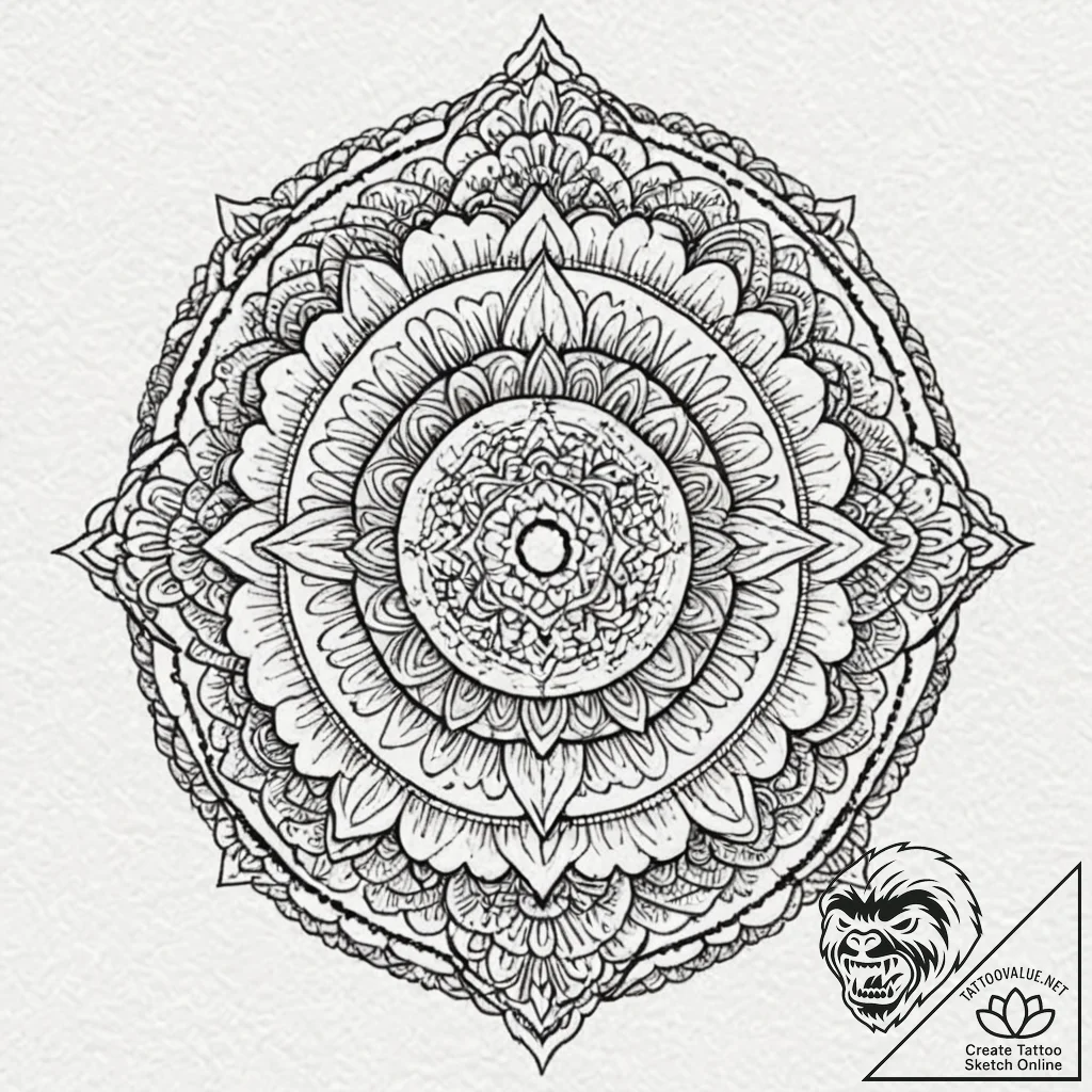 A beautiful, but deadly siren, her eyes are b... - tattoo sketch (№1752149315_0, 10.07.2025 12:08) — tattoovalue.net