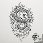 A single, perfect keyhole, without a key, art… – tattoo sketch (№1752150485_0, 10.07.2025 12:28) — tattoovalue.net