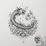 A drawing of a hand trying to catch falling c… – tattoo sketch (№1752151338_0, 10.07.2025 12:42) — tattoovalue.net