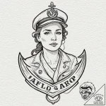 A person, whose body is a safe harbor for shi… – tattoo sketch (№1752153901_0, 10.07.2025 13:25) — tattoovalue.net