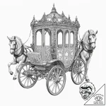 A beautiful, ornate antique carriage – tattoo sketch (№1752154997_0, 10.07.2025 13:43) — tattoovalue.net