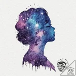 A human silhouette, with a vibrant watercolor… – tattoo sketch (№1752156003_0, 10.07.2025 14:00) — tattoovalue.net