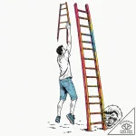 A human hand, holding a ladder for someone el… – tattoo sketch (№1752159804_0, 10.07.2025 15:03) — tattoovalue.net