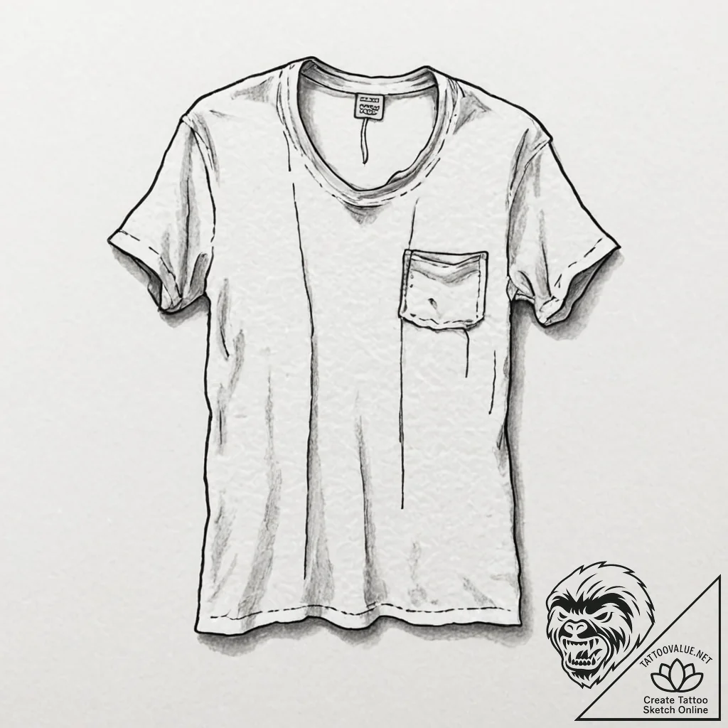 A simple drawing of a torn and patched-up pie... - tattoo sketch (№1752161332_0, 10.07.2025 15:28) — tattoovalue.net
