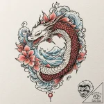A single, delicate seashell, with pastel wate… – tattoo sketch (№1752162760_0, 10.07.2025 15:52) — tattoovalue.net